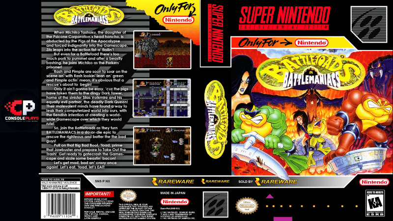 Battletoads in Battlemaniacs